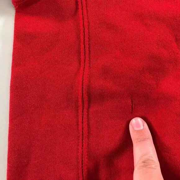 Vintage Russell Athletic Hoodie Sweatshirt Mens Medium Red Cotton Blend - Picture 10 of 10